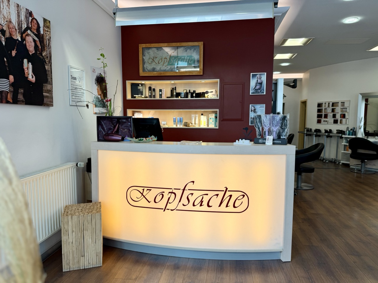 Salon Kopfsache – Empfangstheke